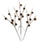 Northlight Lighted Pinecone Christmas Branch Bundle - 23" - Warm White LED - Set of 3